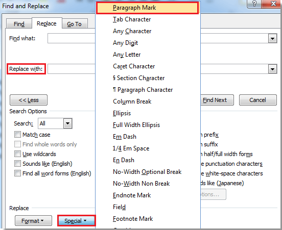 word for mac 2011 automatic carriage return